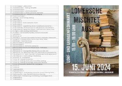 Lomersche mischtet aus - Dorfflohmarkt