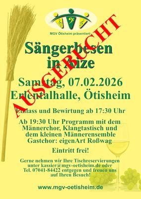 Sängerbesen des MGV Ötisheim - AUSGEBUCHT