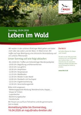 NAJU Bretten: Leben im Rinklinger Wald