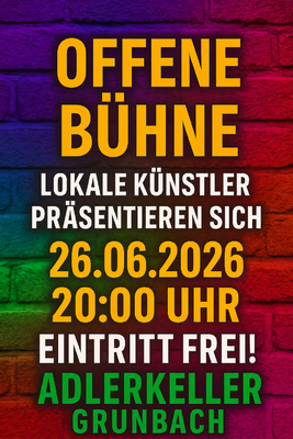 Offene Bühne im Adlerkeller Grunbach